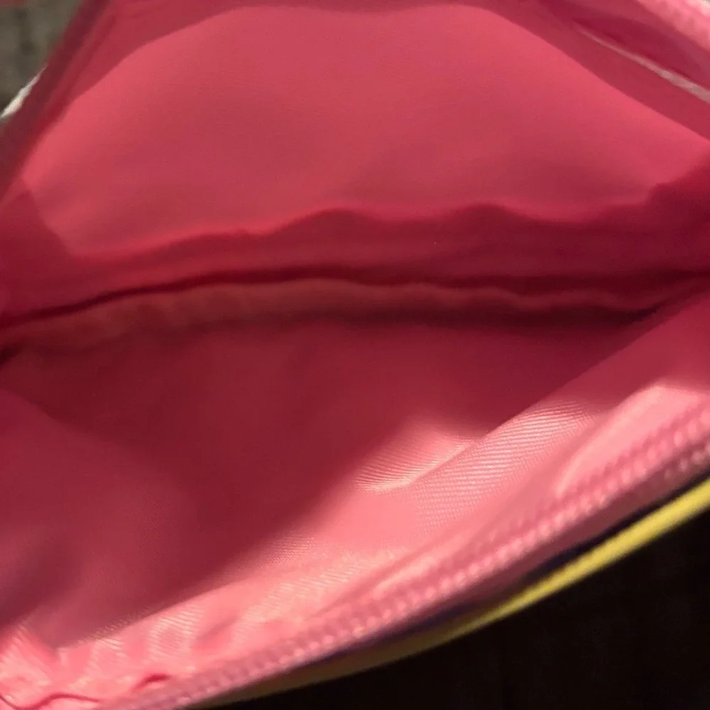 Lilly Pulitzer Coin Pouch Keychain Card Holder Pink Blue Coral Floral‎